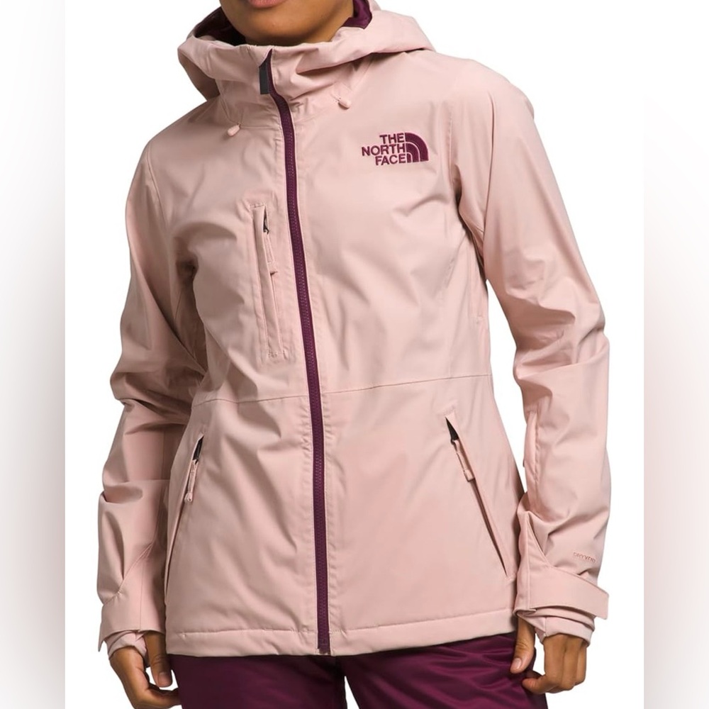 The North Face Women's Freedom stretch Light Pink Ski Jacket - Pink Moss